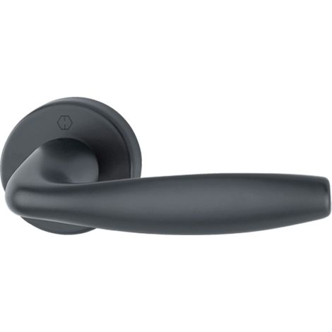 MANILLA ROSETA F-9 INOX NEW-YORK HOPPE ACABADOS NEGRO