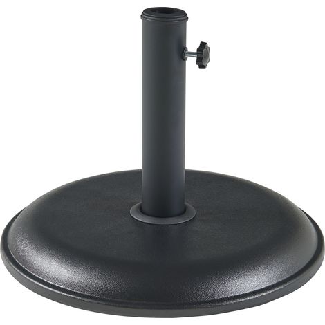 Piedistallo per Ombrellone Bionaz Rotondo Ø45 x 5 cm Nero casa.pro (1/5)