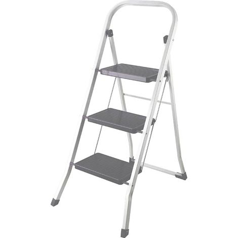 Escalera metálica de 3 peldaños