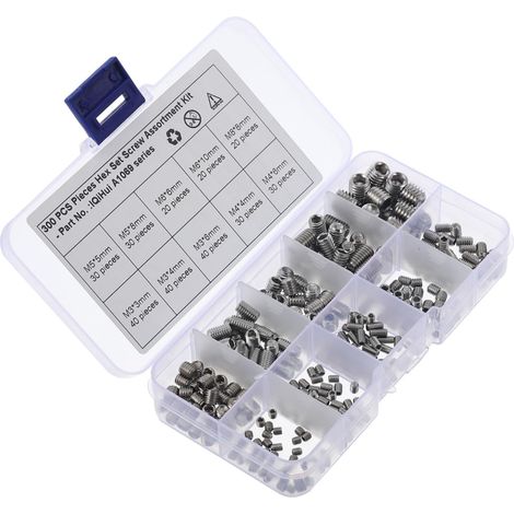assorti de 300 vis à tête hexagonale creuse en acier (1/5)