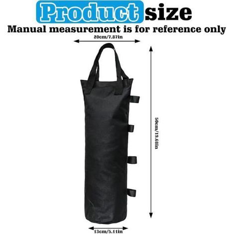 Lot de 4 pieds de support pour tonnelle, sacs lestés Oxford 600D, remplissables jusqu'à 10kg, pour camping et jardin (1/5)