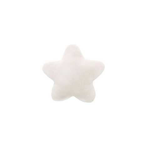 1 Pièces coussin en peluche, doux et moelleux, en forme d'étoile, convient pour voiture, salon, canapé et chambre à coucher, blanc (1/5)