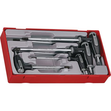 TENG TOOLS TTTX7 7-Piece TX/TPX T-Handle Torx Key Set with Storage Tray (1/4)