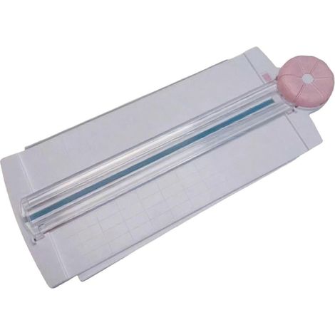 Coupe-papier 12 en 1, coupe-papier pour loisirs créatifs, outil de découpe DIY, scrapbooking (rose) (1/5)