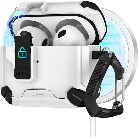 Couvercle Magnétique Automatique - Support Intégré Pour Smartphone - Compatible AirPods Pro 3e Génération (2025) - 1 Pièce (1/5)