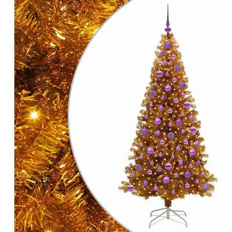 Christmas Tree Gold 180 cm PET vidaXL