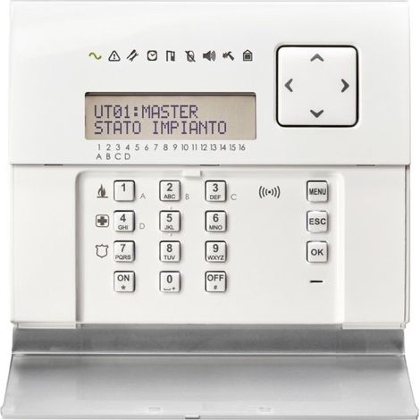 Clavier Avec Écran Lcd Et Lecteur Proximité Pour Centrales Série Mp3000 - URMET KP3000D-P