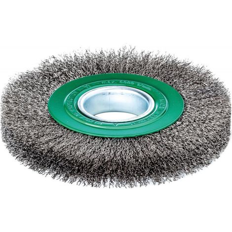 Spazzola tonda V4A ondulata 150x20x0.3mm