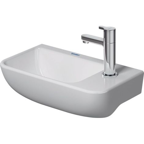 Lavabo de lavabo à main DU par Starck blanc ou avec huile, avec trou de robinetterie à droite