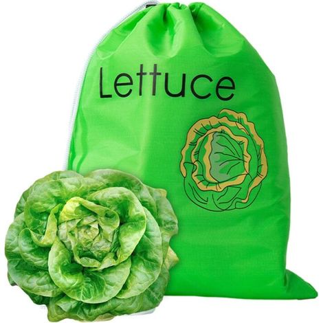 2 sacs à fruits et légumes - sac de fraîcheur, sac banane fruit, sac de conservation fraîcheur, banane, salade, épinards, tomate (1/5)