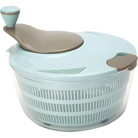 Essoreuse à salade manuelle 25cm. Lave et essore les légumes. Bol pour préparation de salades. (1/5)