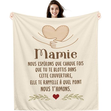 Couverture pour Grand-mère Anniversaire Fête des mères Cadeau de Noël (mamie-b) (1/5)