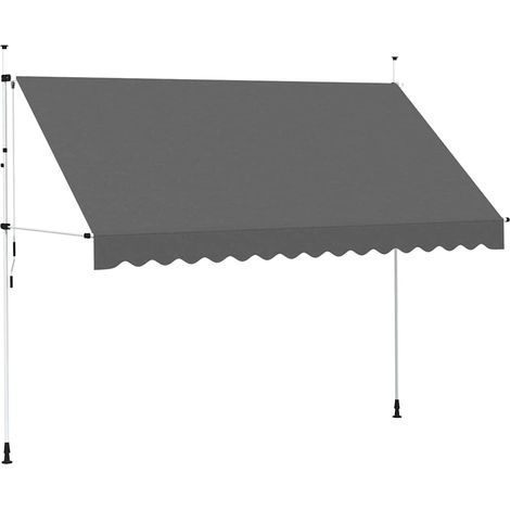 Maison Exclusive - Toldo retráctil de operación manual antracita