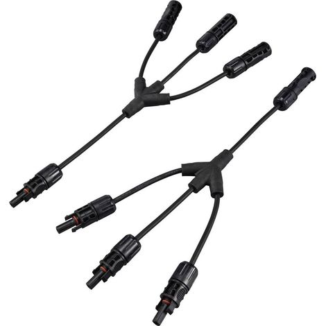 Sygonix SY-6407992 Collegamento per impianti solari Cavo adattatore Nero 36 cm (1/4)