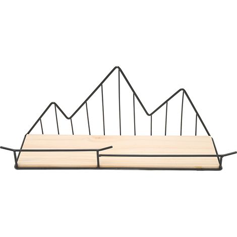 Étagère murale design géométrique, étagère linéaire pour entrée, cuisine ou salon, fixation murale, rangement moderne, lot de 1, finition épurée. (1/5)