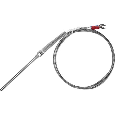 M8 Gewinde Typ K Thermoelement 50mm Sonde Temperaturfühlerdraht 0-400℃ (1 m) (1/5)