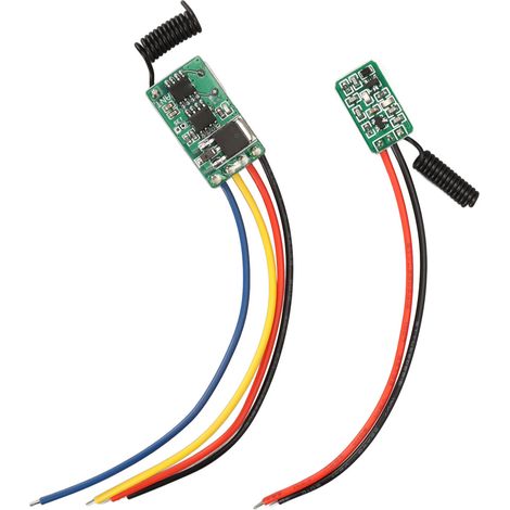 Kit trasmettitore-ricevitore RF 433 MHz DC6-36 V/5-24 V - Interruttore senza contatto per cancelli e automazione
