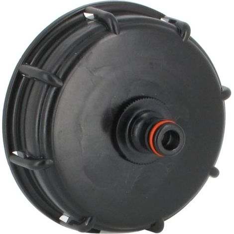 Raccord cuve eau S100X8 – Nez rapide mâle type Gardena – Pour cuve 1000 L – Polypropylène et polyéthylène (1/5)