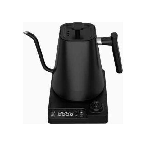 Bollitore elettrico, grande capacità 1 litro, controllo preciso della temperatura, protezione di sicurezza, nero.