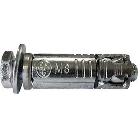 Cheville Fonte avec Vis, 8mm, Boîte de 50