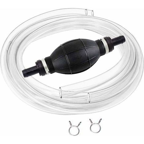 Manuel Pompe De Transfert De Carburant Avec 2M Siphon Tuyau Portable De Pompe à Main à Débit élevé à Siphon Pour Essence De Gaz Essence Diesel Huile Liquide Réservoir De Poissons (1/5)