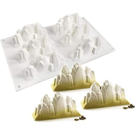 Moule à gâteau en siliCône mousse de neige 6 trous-Fei Yu (1/5)