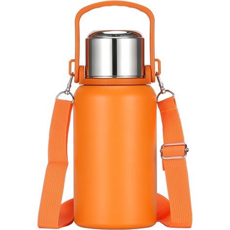 Bouteille d'eau isotherme en acier inoxydable 946 ml (32 oz) - Grande capacité - Double paroi métallique - 2 unités (1/5)