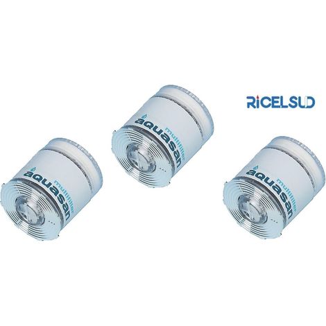 AQUASAN CARTUCCIA DI RICAMBIO PER FILTRO ACQUA DEPURATORE 3 PEZZI MADE ITALY (1/2)