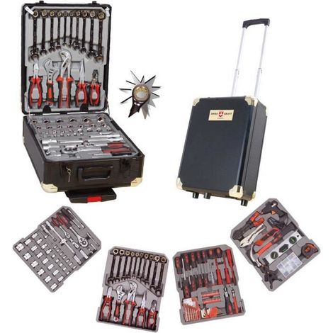MALETÍN-TROLLEY DE HERRAMIENTAS de 226 PIEZAS EDICIÓN GOLD CHOMME VANADIUM