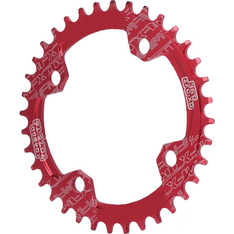 FMFXTR 104BCD Kettenblatt aus Aluminiumlegierung, 36 Zähne, für Mountainbikes, rot. (1/5)