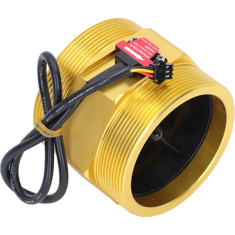 Capteur débit d'eau turbine filetage mâle 3 pouces compteur induction NPN pour arrosage chauffage YF-DN80 aluminium (1/5)