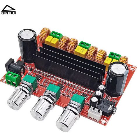 Carte d'amplificateur numérique 2.1 canaux de qualité audiophile DC24V (amplificateur audio 280W + 100W pour caisson de basses, module XH 100W)