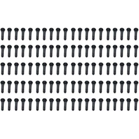 TR414 Rubber Tire Valve Stems - Pack of 100 - For Motor Vehicles