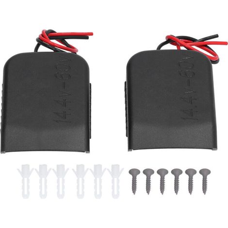 2 Pièces Support Adaptateur Batterie avec Connecteur et Fil 14 AWG pour Outils Électriques 14.4‑60V (1/5)