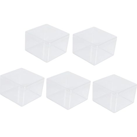 5 Pièces Boîte D'exposition Modèle, Vitrine pour Collection de Figurines en Plastique, Boîte de Rangement pour Figurines, pour Poupées et Échantillons de Produit (1/5)