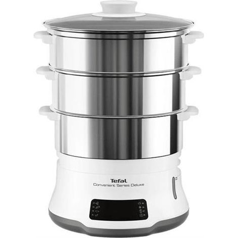 Vaporera Tefal VC502D10 Convenient Series Deluxe 900W 3 Niveles y 8 Programas