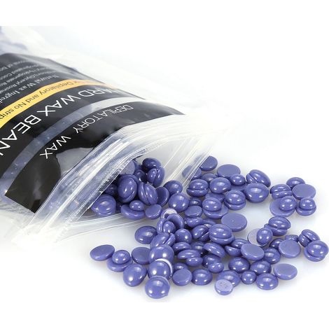 100 g/sachet de cire dure dépilatoire sans bande pour l'épilation des bras et des jambes (lavande) (1/5)