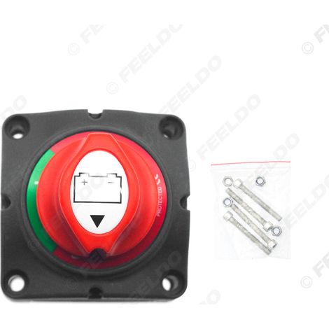 Commutateur de batterie automobile 12 V/24 V, isolation double batterie, protection contre les fuites, interrupteur d'alimentation rotatif, interrupteur d'alimentation principal