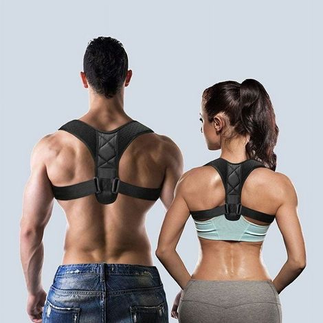 Correcteur De Posture - Sangle Réglable En Néoprène - Pour Alignement Épaules Et Dos - Usage Quotidien - Tailles S À XL (1/5)