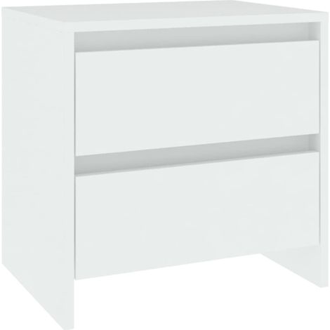 Maison Exclusive - Nachttisch Weiß 45x34,5x44,5 cm Holzwerkstoff