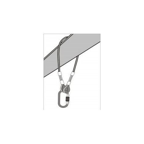 KRATOS SAFETY - Élingue d'ancrage en cable inox 2 m - 2 m