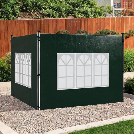 Tonnelle de jardin verde escuro en pE e PVC (1/5)