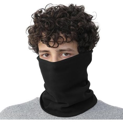 Écharpe en coton pour homme, écharpe tube pour les jours froids, tube élastique et cache-cou pour les sports de plein air, parfait pour le ski, la randonnée, le cyclisme unisexe (1/5)