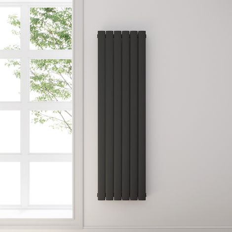 ELEGANT Design Heizkörper Anthrazit Flachheizkörper Heizung Vertikal Doppellagig 1600x462mm