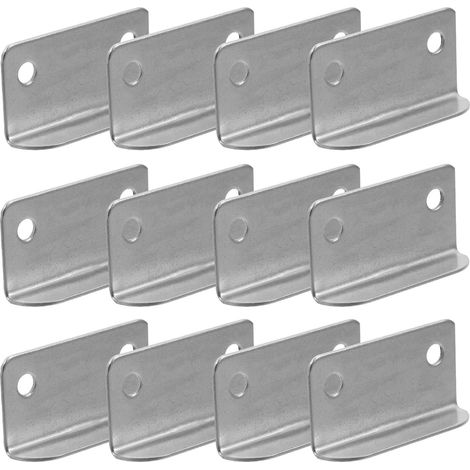 Gâche En Forme De L En Fer Pour Placard, Plaque De Verrouillage De Tiroir, 20 Pièces, Équerre Métallique Pour Mobilier De Bureau Et Domicile, Conçue Pour Usage Hôtelier (1/5)