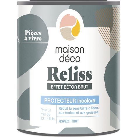 MAISON DECO Protecteur Reliss beton, MAISON DECO, protecteur incolore satiné, 1l