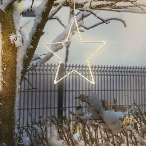 esotec Solar LED Weihnachtsstern Ø30cm Weihnachtsdeko outdoor 103413