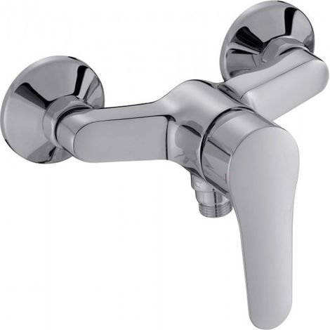 Jacob Delafon – Mitigeur de douche mural July chromé – Cartouche Eco 50% – Débit 14 l/mn – Installation murale 2 trous – Norme NF