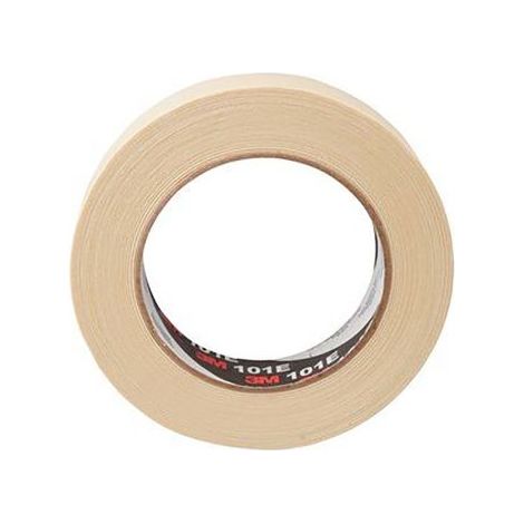 Ruban de masquage papier 18mm x 50m – Adhésif caoutchouc pour surfaces lisses – Couleur beige – Usage général 3M 101E (1/5)