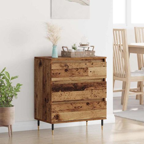 Sideboard with Drawer Old Wood 60 x 35 x 70 cm Engineered Wood vidaXL (1/5)